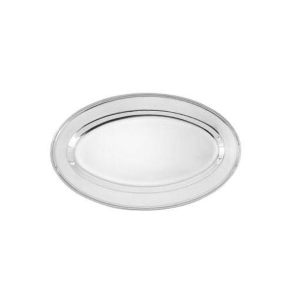 Winco 14 in x 8 3/4 in Oval Stainless Steel Platter OPL-14